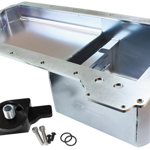 GM LS FAB PAN WITH OIL FILTER REAR SUMP HQ-WB STYLE PAN