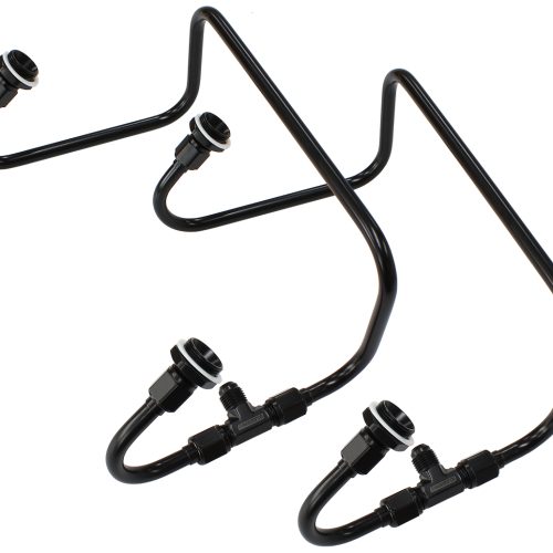 DUAL INLET FUEL LINE KIT SUIT 4150 HOLLEY CARB BLACK