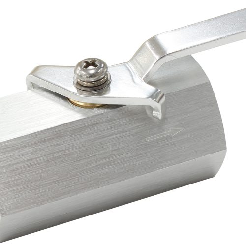 SHUT OFF VALVE -10ORB Silver  FEMALE -10ORB PORTS