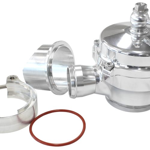 50mm PLUMB BACK BLOW OFF VALVEPOLISHED V-BAND WITH 34MM BARB