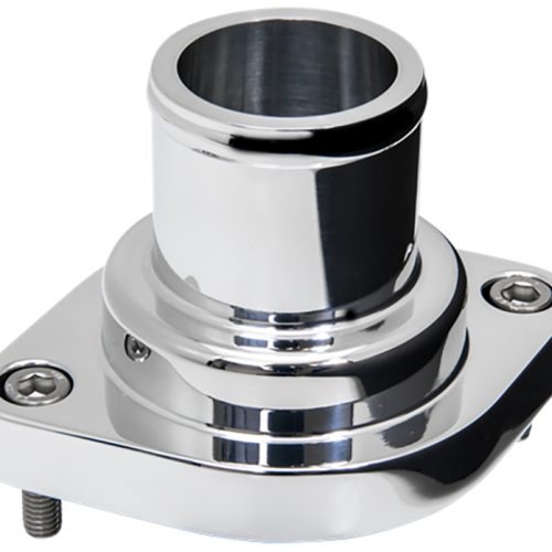 THERMOSTAT HOUSING LS HOSE STRAIGHT OUT BILLET POLISHED