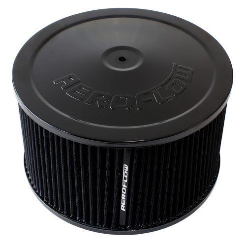 9″ X 5″  AIR CLEANER  ASSEMBLY7-5/16″ FLAT BASE BLACK COTTON