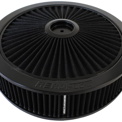 14″ X 4″ FULL FLOW  ASSEMBLY  7-5/16″ FLAT BASE , BLACK,