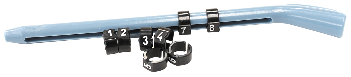 PLUG WIRE MARKERS (8) 8.5MM WITH INSTALLATION TOOL