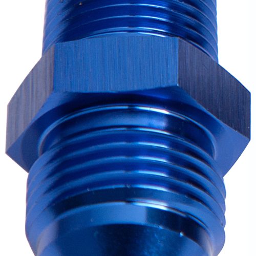 MALE FLARE -10AN TO 1/4″ NPT  BLUE MALE FLARE TO NPT ADAPTER