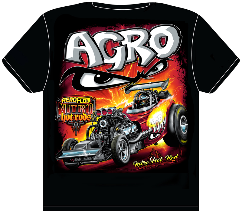 AGRO NITRO HOT ROD T- SHIRT YOUTH MEDIUM