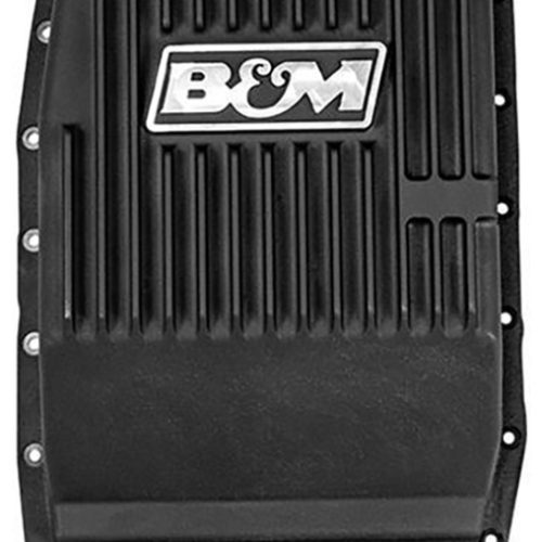 DEEP TRANS ALUM PAN FORD 6R80 & 6R100 BLACK ANODIZED. 3.2QT