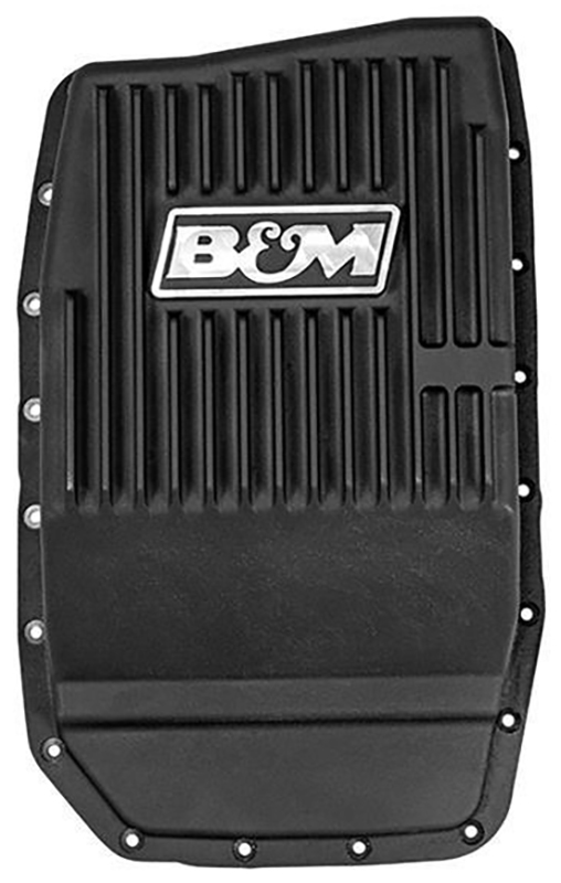 DEEP TRANS ALUM PAN FORD 6R80 & 6R100 BLACK ANODIZED. 3.2QT