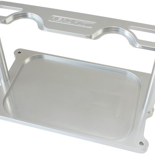 BATTERY HOLD DOWN TRAY        POLISHED BILLET OPTIMA