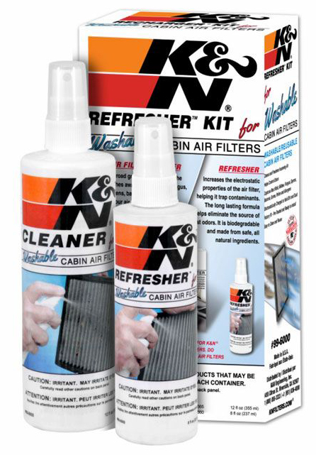 K&N RECHARGER SERVICE KIT FOR CABIN AIR FILTERS