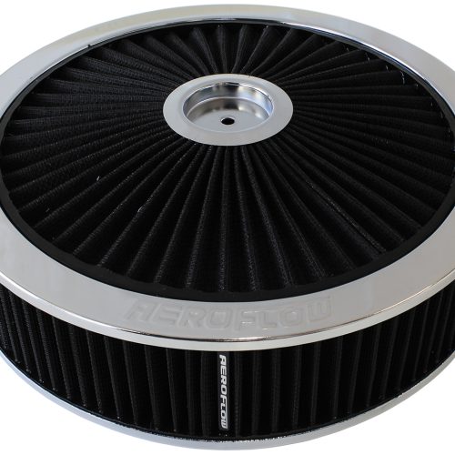 14″ X 3″ FULL FLOW  ASSEMBLY  7-5/16″ FLAT BASE , CHROME