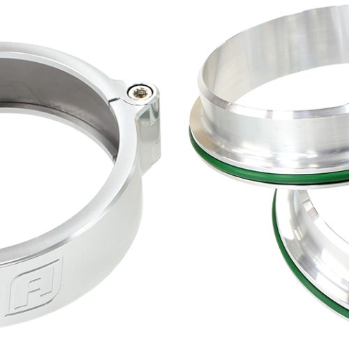 2.5″ BILLET INTERCOOLER CLAMPSQUICK CONNECT SILVER CLAMP