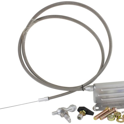 AEROFLOW KICKDOWN GM TH400    CABLE CHROME FINISH