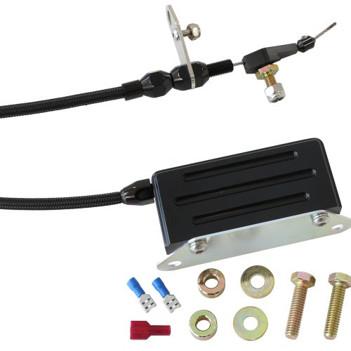 AEROFLOW KICKDOWN GM TH400    CABLE BLACK FINISH