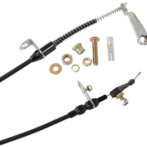 AEROFLOW KICKDOWN FORD AOD    CABLE BLACK FINISH