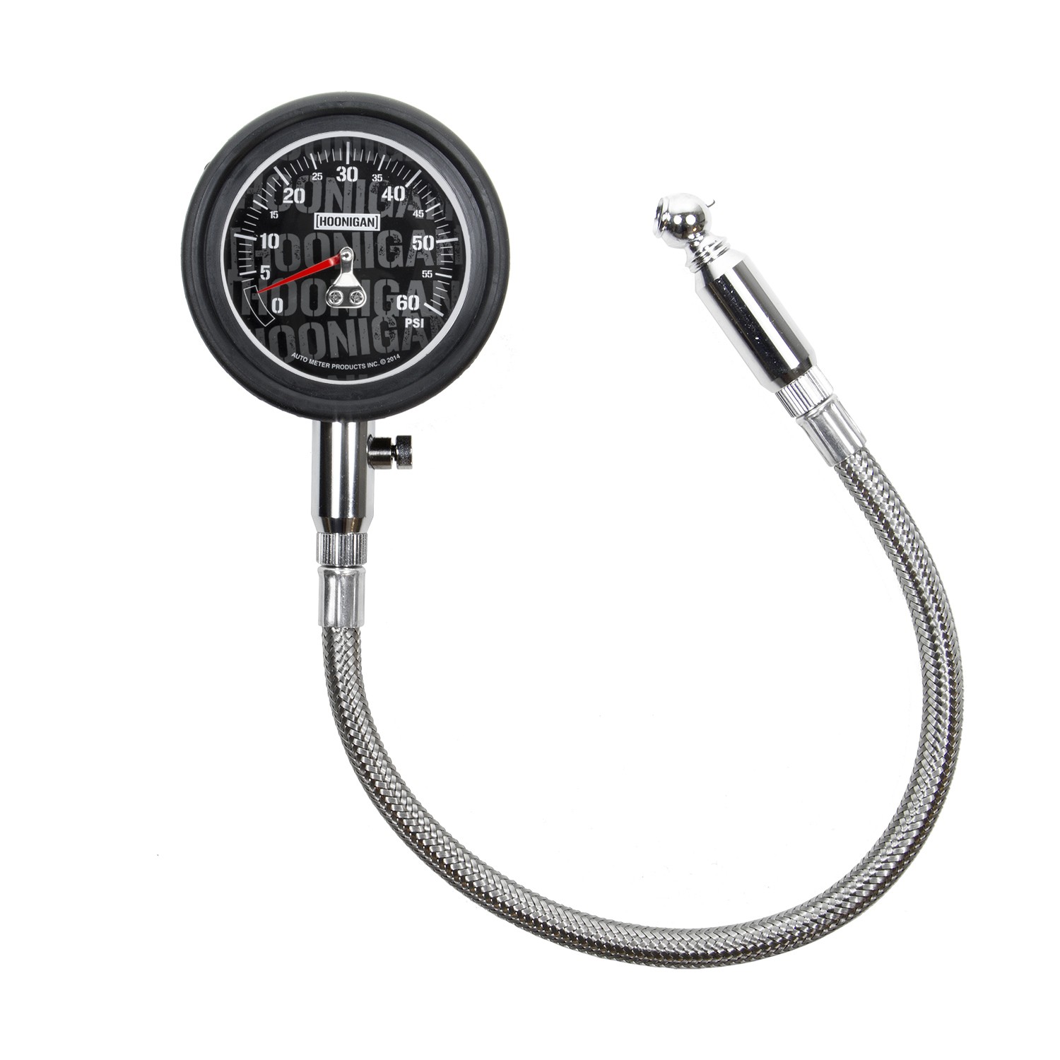 HOONIGAN TYRE PRESSURE GAUGE 0-60PSI, ANALOGUE
