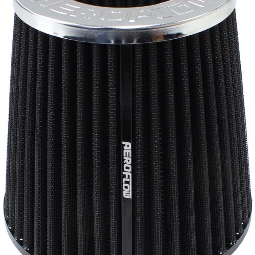 5″ CLAMP-ON INV TAPERED FILTER4.5 / 6.5 O.D, 6″ H CHROME