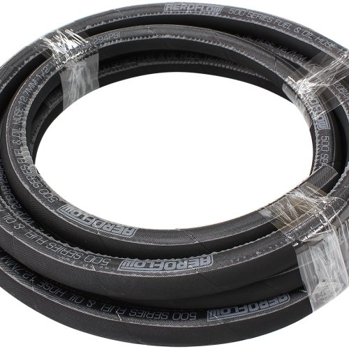 BLACK PUSH LOCK HOSE -8  1/2″ 15M RUBBER 12.7mm ID 19.5mm OD