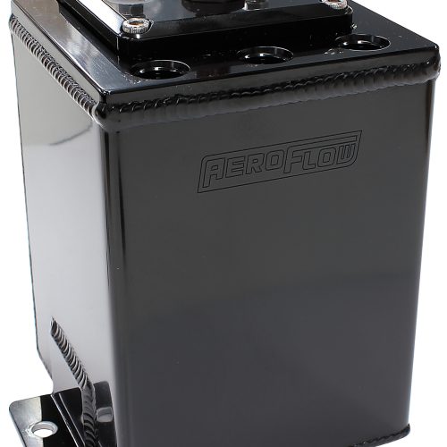 SINGLE PUMP SURGE TANK SUITS 40mm FUEL PUMPS BLACK