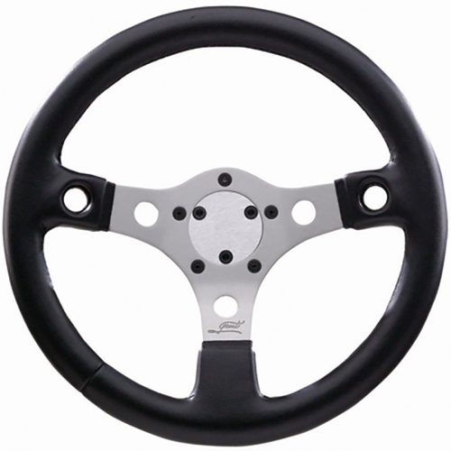 GRANT PERFORMANCE GT WHEEL 13 SILVER, 2 X HOLES FOR BUTTONS