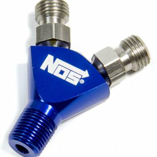 NOS FLARE JET Y FITTING BLUE