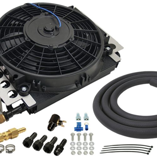 ELECTRA COOL 16 PASS REMOTE TRANS COOLER W/FAN. -8AN INLET