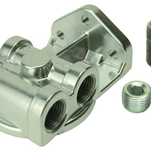 OIL FILTER MOUNT, 13/16-16″ 1/2″ NPT SINGLE SIDE PORTS