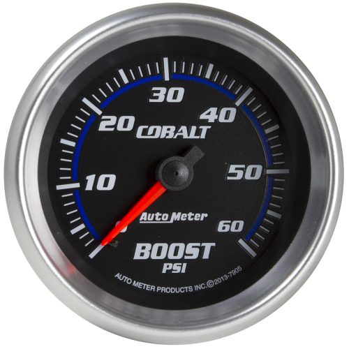 COBALT 2-5/8″ BOOST GAUGE     0-60PSI, MECHANICAL, 10FT