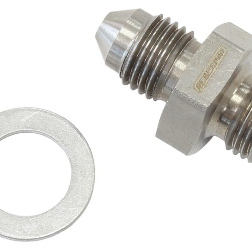 -4AN to M10 X 1.0 WASHER SEAL S/S SHORT SUITS ALL WASTEGATE