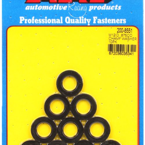 12MM ID WASHERS WITH CHAMFER  7/8″ OD, .120″ THICK, 10-PK