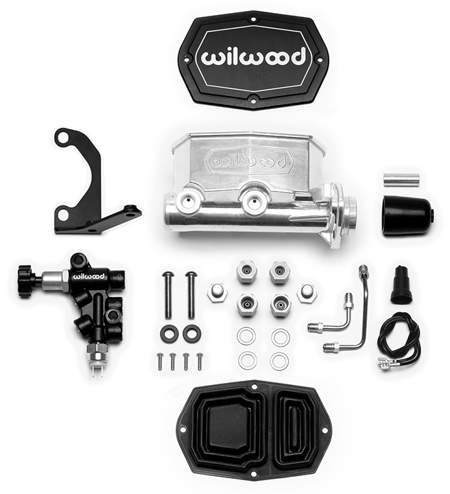 COMPACT TANDEM M/CYL KIT WITH BRACKET & VALVE, 1" BORE, POL
