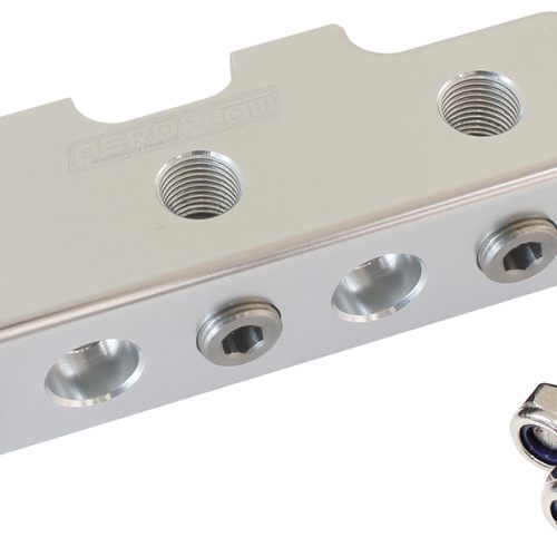 PRESSURE SENSOR BLOCK SILVER 9 x 1/8″ NPT PORT MOUNT LOG