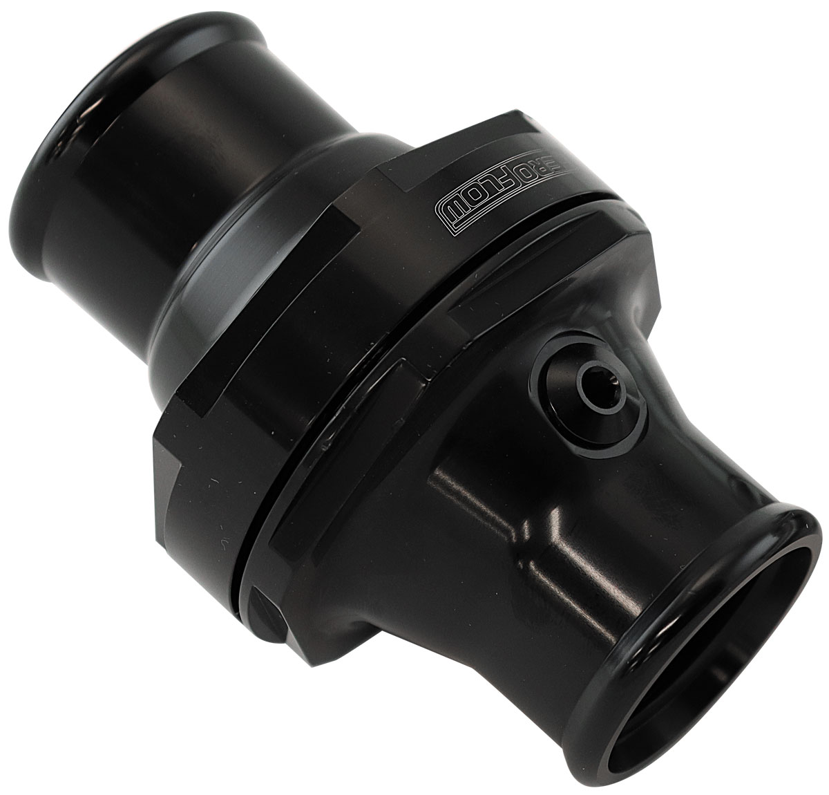 INLINE THERMOSTAT HOUSING 1.50" 38MM HOSE BLACK
