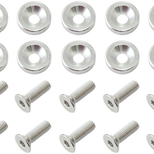 BILLET DRESS UP / FENDER BOLT 10 PACK 5/16 UNC UHL 25MM SILV