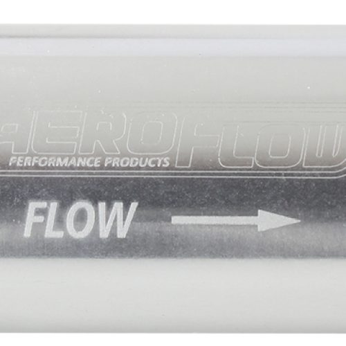 -6AN TURBO INLINE OIL FILTER SILVER 30 MICRON WASHABLE