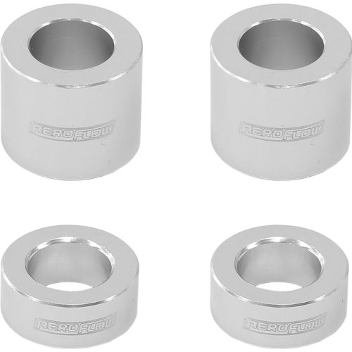 BILLET BOLT SPACERS M8 SILVER 5/16 PACK OF 4