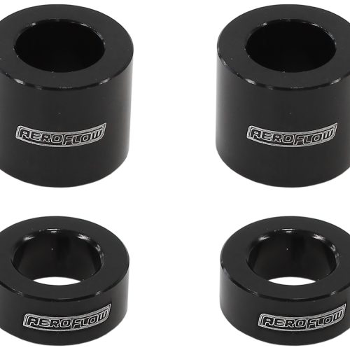 BILLET BOLT SPACERS M10 BLACK 3/8 PACK OF 4