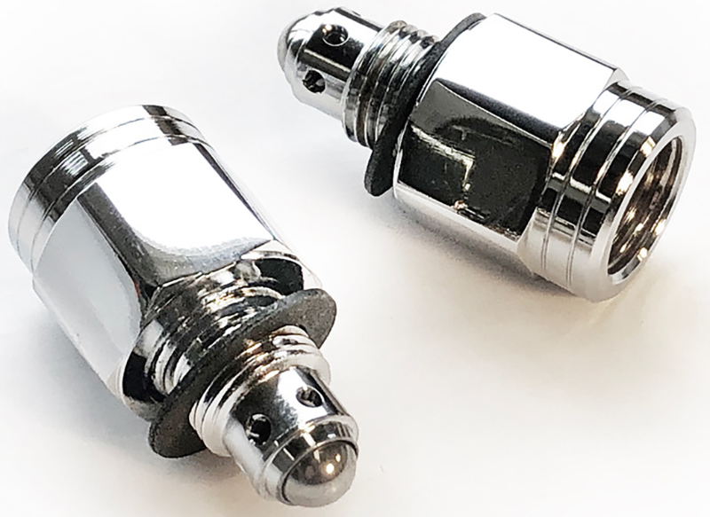 STROMBERG 97 FUEL INLET S JET * CHROME* WITH GASKET EA