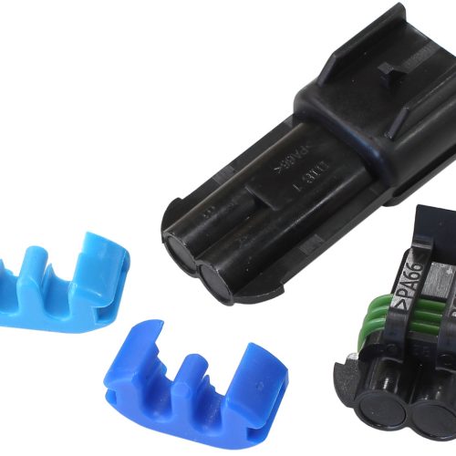 DELPHI BLOCK OFF PLUG BLANK   2 PIN FEMALE AND MALE CONNECTO