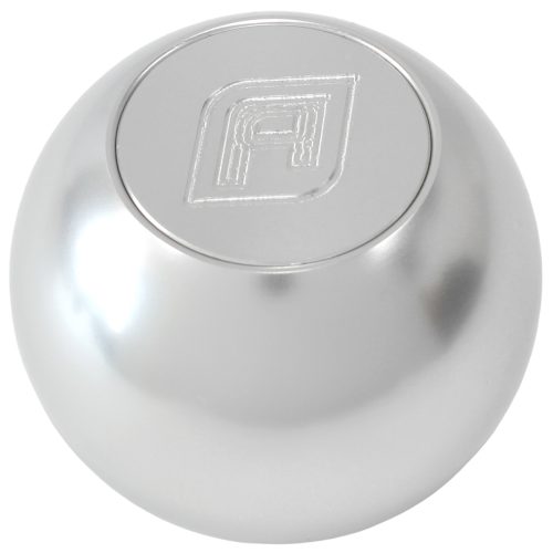 BILLET ROUND SILVER GEAR KNOB SHIFT SHIFTER BALL 1/2″-20