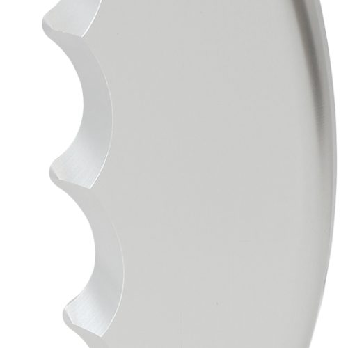 BARE PISTOL GRIP SIDE PLATE   PASSENGER HANDLE SILVER