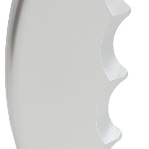 BARE PISTOL GRIP SIDE PLATE   DRIVERS SIDE HANDLE SILVER
