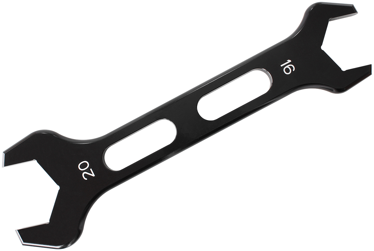 DOUBLE ENDED PRO SPANNER SINGLBLACK SPANNER -16AN TO -20AN