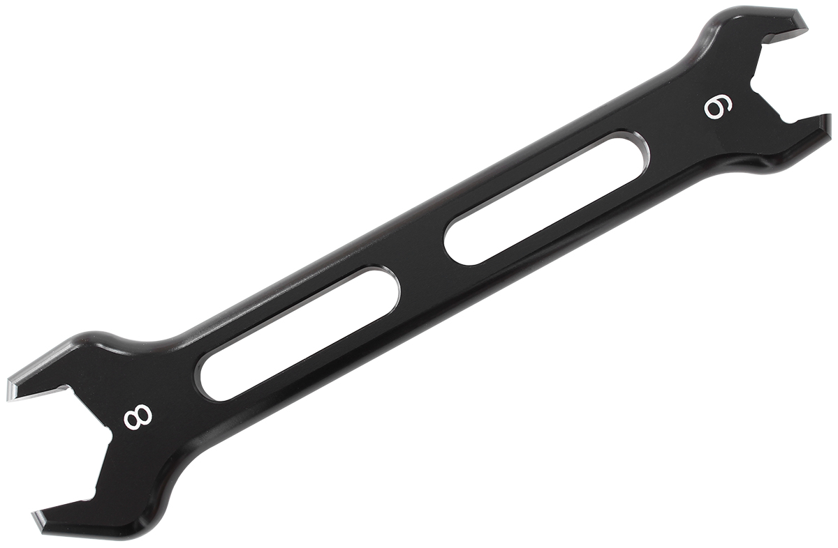 DOUBLE ENDED PRO SPANNER SINGLBLACK SPANNER -6AN TO -8AN