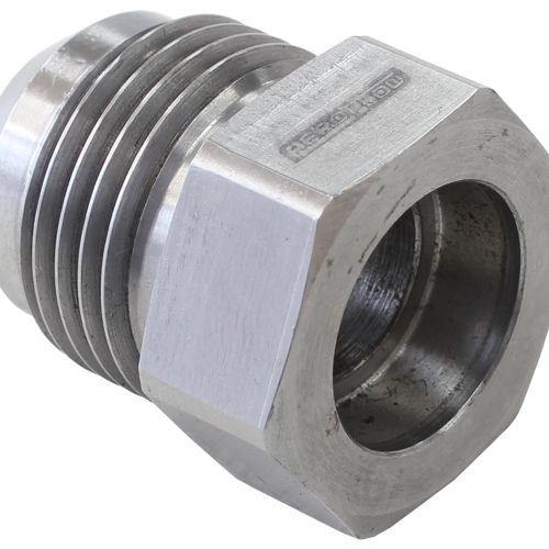 STEEL HEX WELD ON MALE BUNG   SUITS 1/2 HARD LINE -8AN MALE