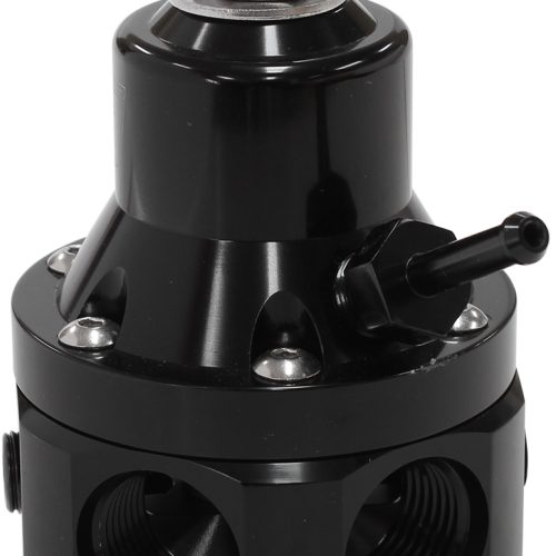 2000HP EFI FUEL PRESSURE REG 4 PORT -8ORB E85 ALCOHOL BLACK