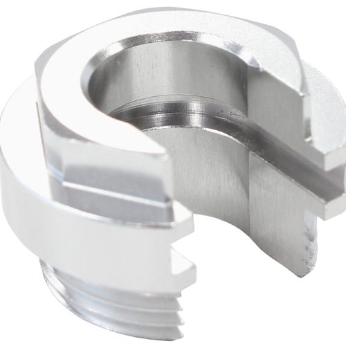 PUSH ON EFI FITTING RETAINING LOCKING COLLAR WITH SLOT SILVE