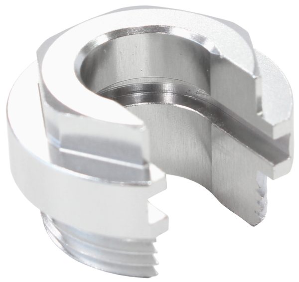 PUSH ON EFI FITTING RETAINING LOCKING COLLAR WITH SLOT SILVE