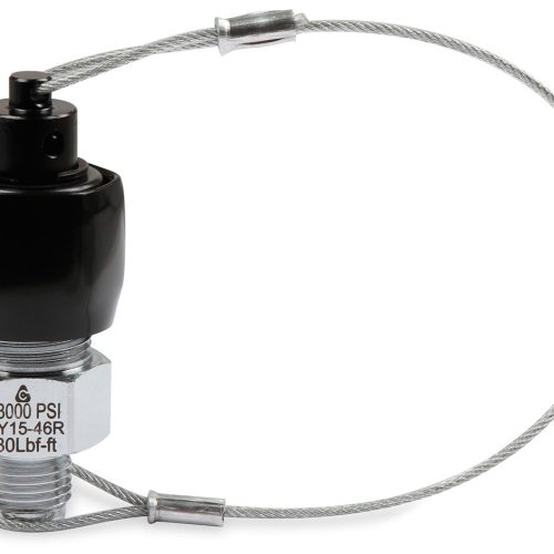 BLK NOS RACER SAFETY BLOW OFF VALVE ADAPTER -8AN 2NG GEN HI