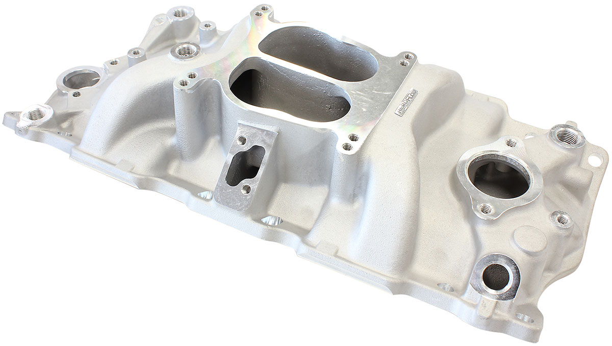 SBC CLASSIC INTAKE MANIFOLD DUAL PLANE CHEV 350 NATURAL